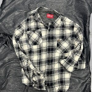 Coleman Black and White Plaid Women's Shirt